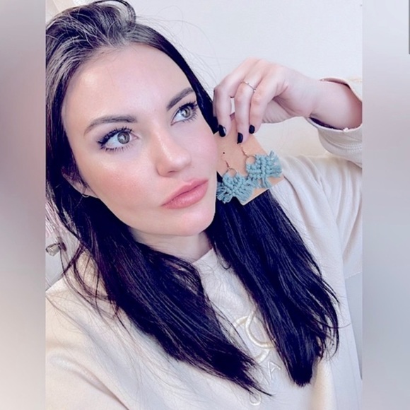 HaNdMaDe BÖHÖ fRiNgY MaCrAmÉ» 925s sTeRliNg SiLvEr [STAMPED] BoHeMiAn EaRrInGs - Picture 7 of 17